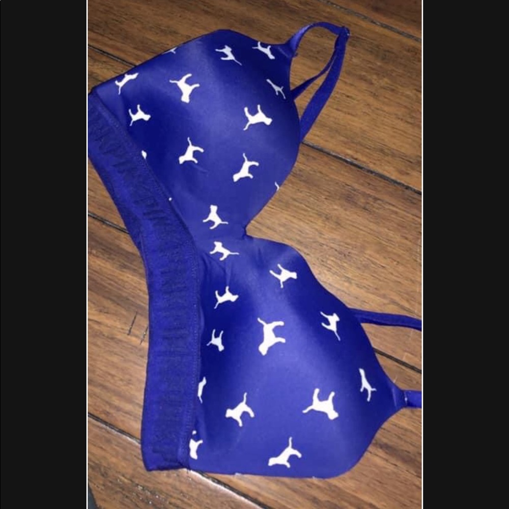 Pink push up bra